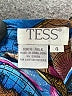 Tess 100% Silk Blue Long Sleeve Silk Top Size 4 - photo 8