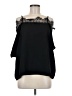Shein 100% Polyester Black Short Sleeve Blouse Size 6 - photo 1