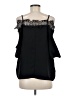 Shein 100% Polyester Black Short Sleeve Blouse Size 6 - photo 2