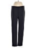Ecru Solid Black Dress Pants Size S - photo 1