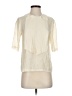 BCBGMAXAZRIA 100% Cupro Ivory Yellow Short Sleeve Blouse Size XS - photo 1