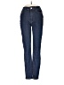 WARP + WEFT Chevron-herringbone Blue Jeans Size 4 - photo 1