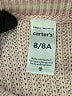 Carter's 100% Cotton Tan Sweater Vest Size 8 - photo 3