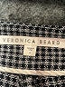 Veronica Beard 100% Cotton Houndstooth Gray Casual Pants Size 4 - photo 7