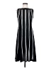 Sandra Darren Stripes Black Casual Dress Size 4 - photo 1