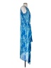 BCBGMAXAZRIA 100% Polyester Tie-dye Blue Cocktail Dress Size S - photo 4