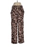 Democracy Animal Print Brown Cargo Pants Size 6 - photo 1