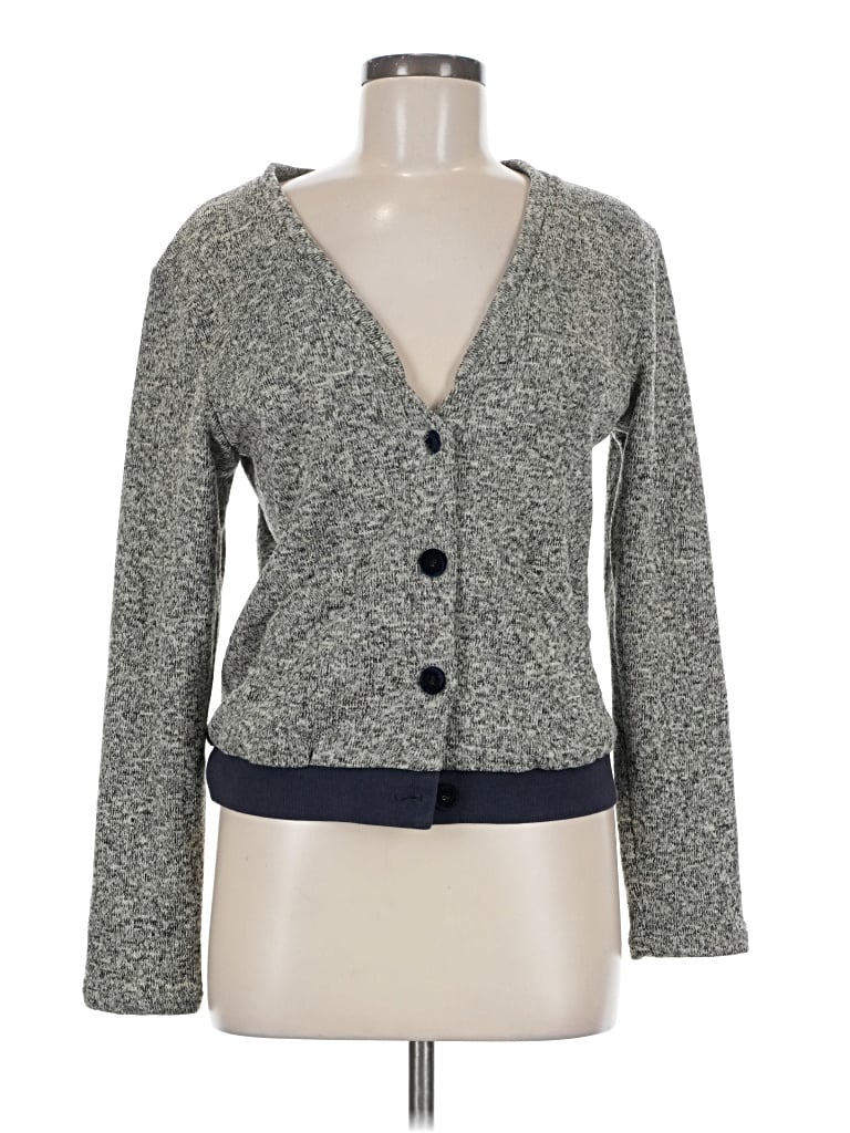 Pre-owned Assorted Brands Cardigan Sweater In Gray