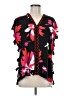 Escapada 100% Rayon Black Short Sleeve Blouse Size M - photo 1