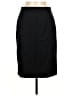 Piazza Sempione Solid Black Wool Skirt Size EU (IT) 44 / US 8 - photo 1