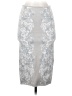 BCBGMAXAZRIA Paisley Silver Formal Skirt Size S - photo 1