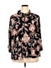 Ginger by Stella + Ginger Paisley Black 3/4 Sleeve Blouse Size 2X - photo 1
