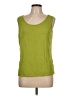 MULTIPLES Green Sleeveless T-Shirt Size L - photo 1