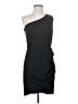 Aqua Solid Black Cocktail Dress Size S - photo 1