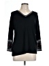 Assorted Brands Black 3/4 Sleeve Top Size L - photo 1