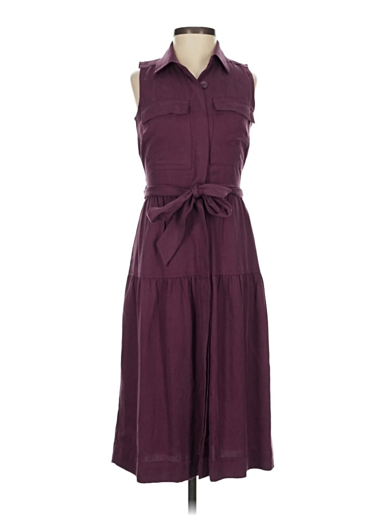 Pre-owned Maison Jules Casual Dress In Burgundy