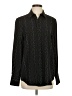 Equipment 100% Polyester Chevron-herringbone Black Long Sleeve Blouse Size P (petite) - photo 1
