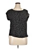 Hippie Rose Black Short Sleeve Blouse Size XL - photo 1