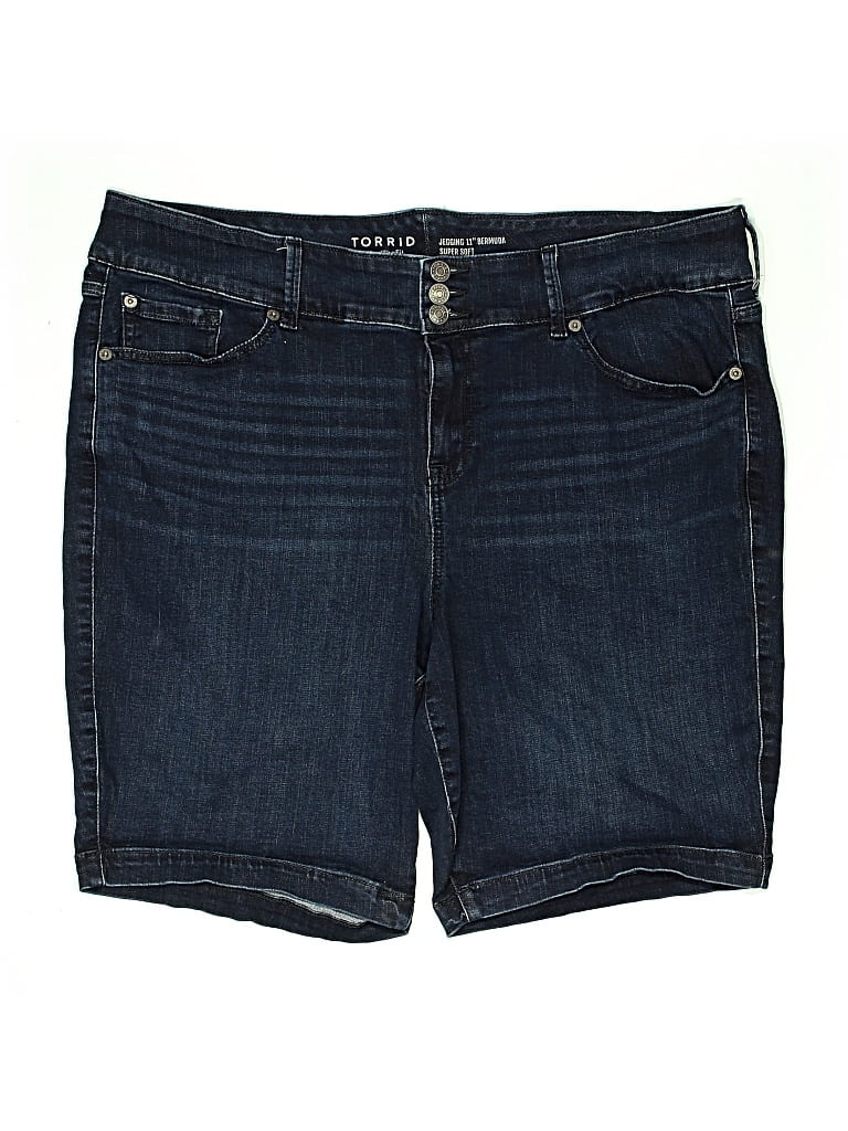 Pre-owned Torrid Denim Shorts In Blue