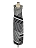 Chico's Stripes Black Casual Dress Size Med (1) - photo 1