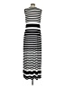 Chico's Stripes Black Casual Dress Size Med (1) - photo 2