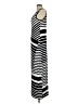 Chico's Stripes Black Casual Dress Size Med (1) - photo 5