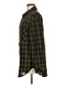 Sanctuary Checkered-gingham Green Long Sleeve Button-Down Shirt Size M - photo 5