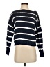 Lucky Brand 100% Cotton Stripes Blue Pullover Sweater Size XS - photo 1
