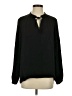 Lucky Brand 100% Polyester Black Long Sleeve Blouse Size S - photo 1