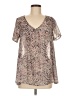 Rokoko by Dazz Silver Short Sleeve Blouse Size M - photo 1