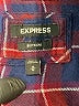 Express Plaid Blue Long Sleeve Button-Down Shirt Size M - photo 7