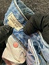Madewell 100% Cotton Hearts Blue Jeans Size 26 waist - photo 5