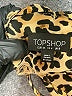 Topshop 100% Polyester Animal Print Brown Jumpsuit Size 4 - photo 4
