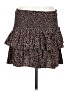 Reset 100% Rayon Hearts Black Casual Skirt Size M - photo 1