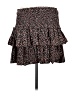 Reset 100% Rayon Hearts Black Casual Skirt Size M - photo 2