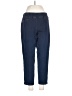 Blue Illusion Solid Blue Casual Pants Size 2L - photo 1