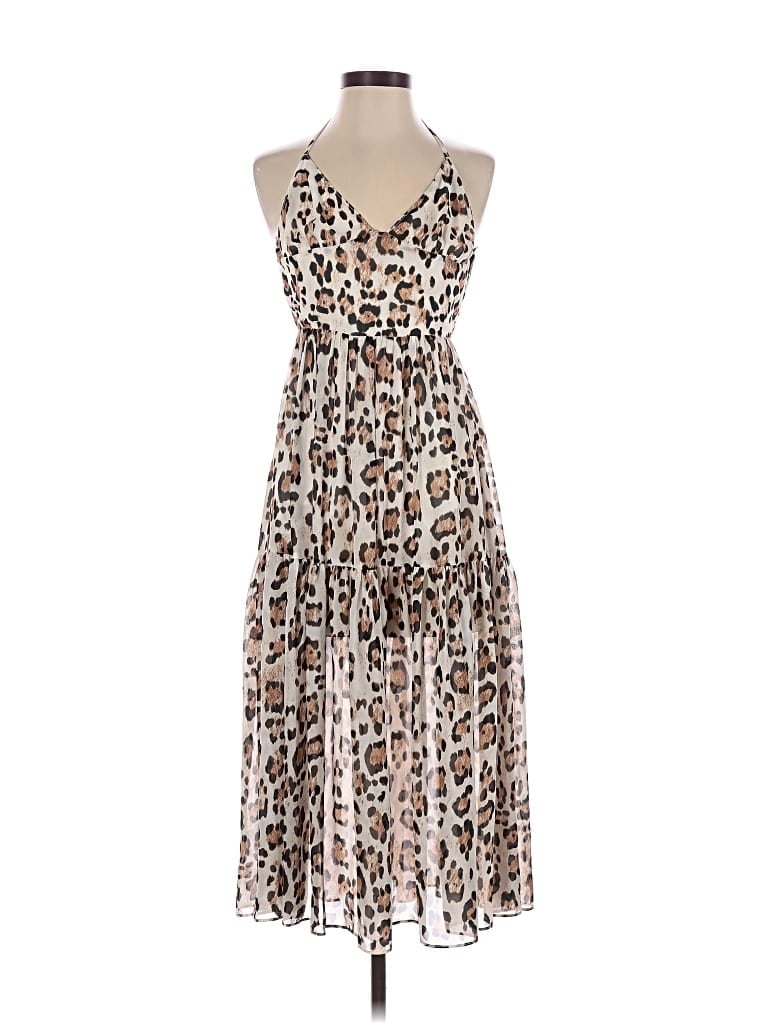 Pre-owned Blue Life Casual Dress In Brown