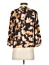 Evereve Animal Print Brown 3/4 Sleeve Blouse Size XS - photo 2