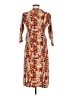 Assorted Brands Paisley Orange Casual Dress Size M - photo 2
