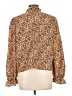 Shein Floral Orange Long Sleeve Blouse Size L - photo 2