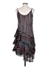 Haven 100% Silk Stripes Gray Casual Dress Size XS - photo 2