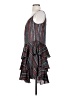 Haven 100% Silk Stripes Gray Casual Dress Size XS - photo 5
