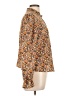 Shein Floral Orange Long Sleeve Blouse Size L - photo 4