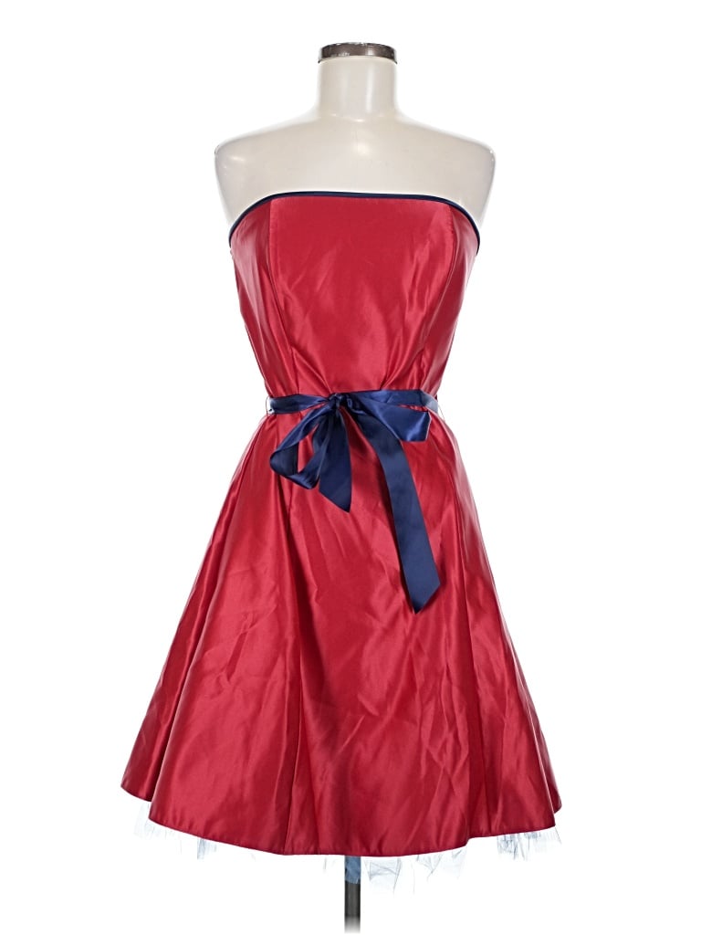 Pre-owned Jessica Mcclintock Cocktail Dress In Red