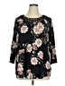 Daniel Rainn Black 3/4 Sleeve Blouse Size 1X - photo 1