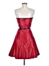 Jessica McClintock 100% Polyester Red Cocktail Dress Size 9 - photo 2