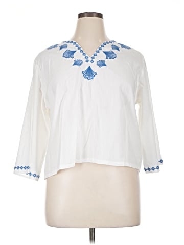 St. John's Bay 3/4 Sleeve Blouse (view 1)