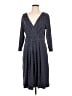 Talbots 100% Spandex Polka Dots Blue Casual Dress Size 12 - photo 1