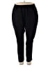Denim 24/7 100% Polyester Solid Black Casual Pants Size 24W - photo 1