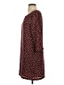 BCBGeneration 100% Polyester Print Burgundy Casual Dress Size S - photo 5